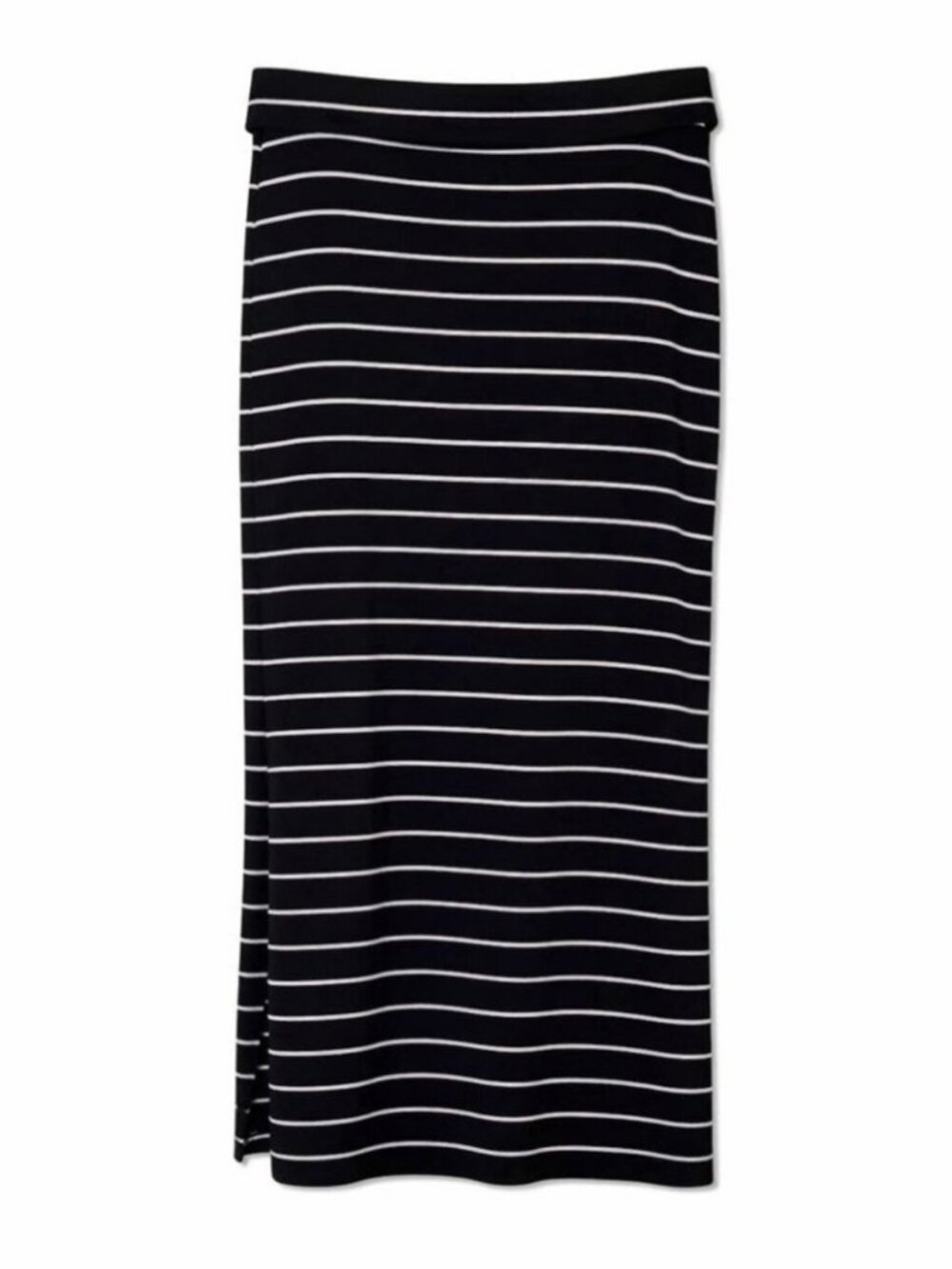 Black & White Stretch Maxi Skirt